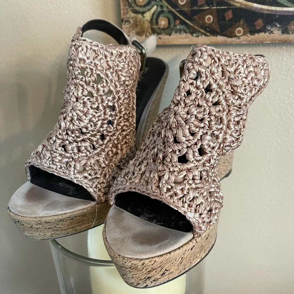 Elizabeth and James 'Halo' Macrame Wedges